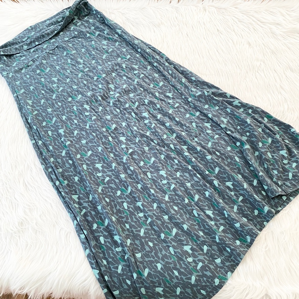 Carve Designs Blue Print Maxi Skirt